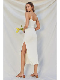 Ribbed Knit Bodycon Maxi Dress