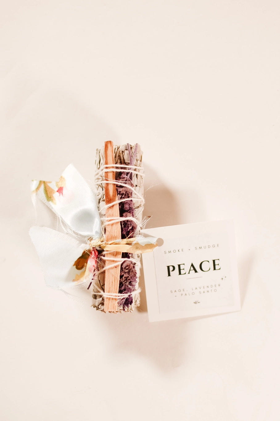 Peace  Crystal Smoke Bundles, Palo Santo, Refreshing