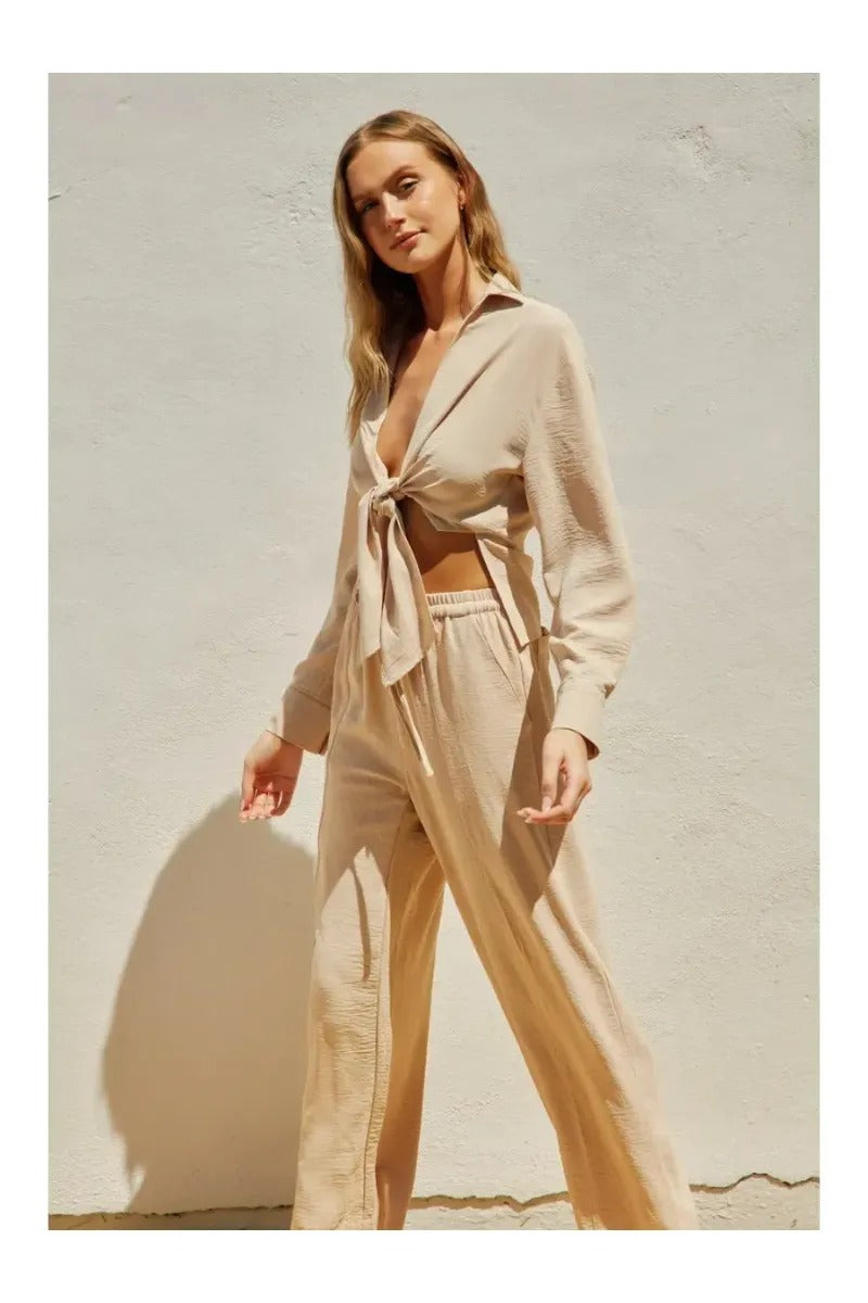 Air Flow Knot Front Top