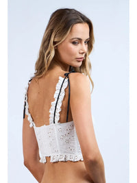 Indie ruffle trim top