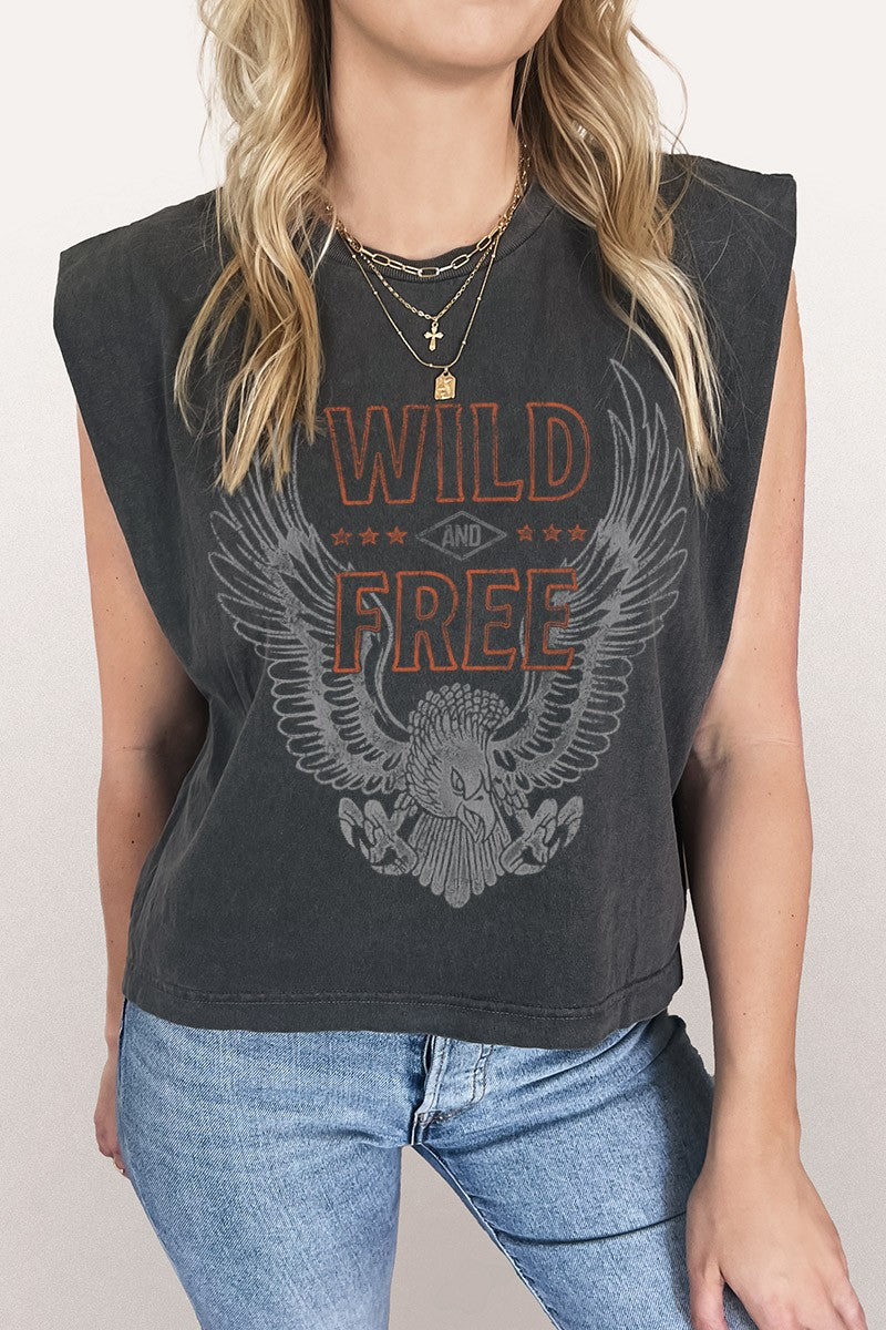 Pepper Wild and Free Muscle Tee