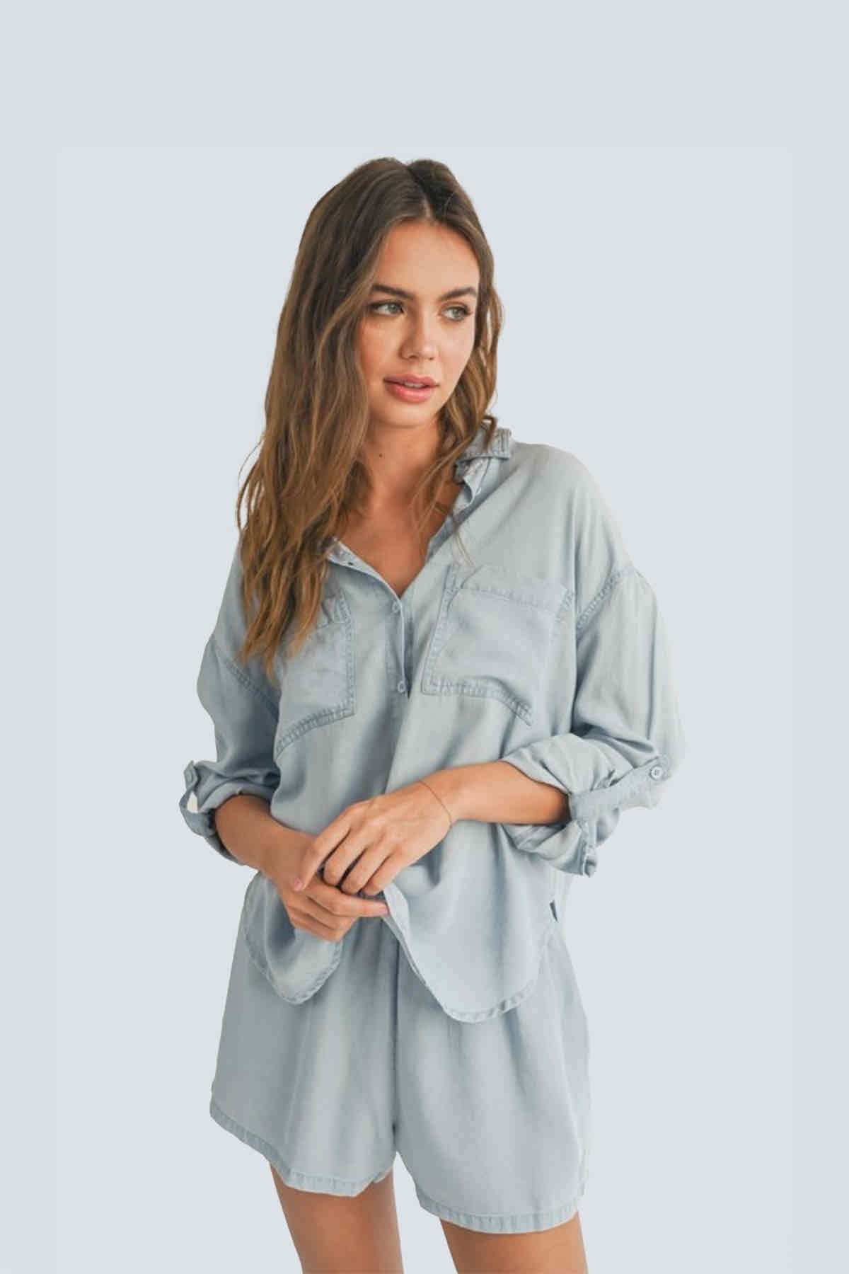 Light denim shirt