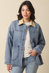 Ashly Contrast Denim jacket