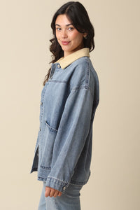 Ashly Contrast Denim jacket