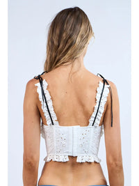 Indie ruffle trim top