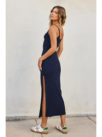Lisa's Ribbed Knit Bodycon Maxi Dress