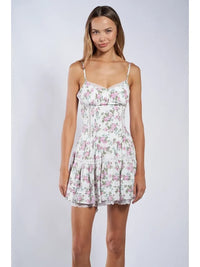 Plum Floral Mini Dress