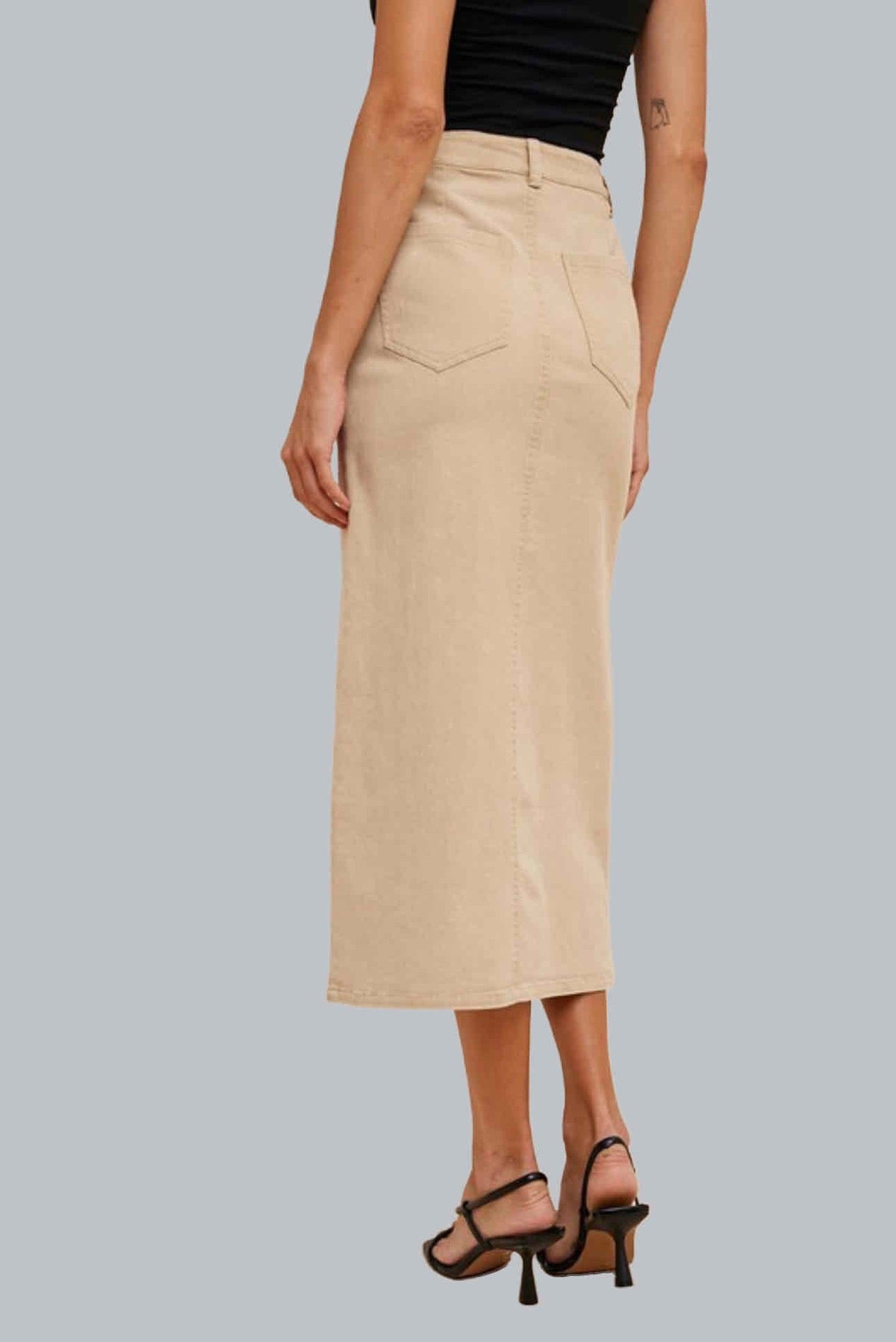 Cream Twill Skirt