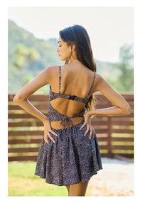 Lola polka dot mini dress