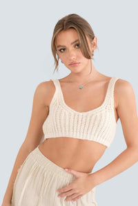 Chunky knit crop top