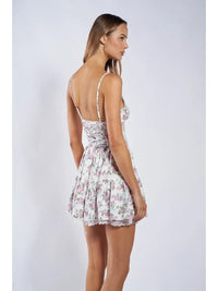 Plum Floral Mini Dress
