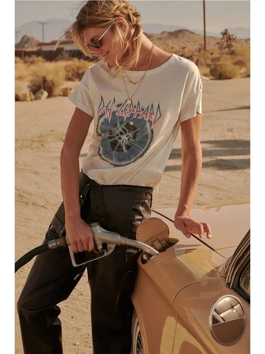 Def Leppard Adrenalize Vintage-Print Graphic Tee