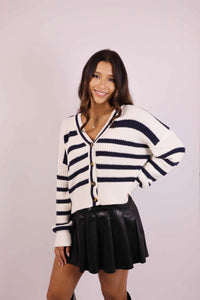 Bona Striped Cardigan