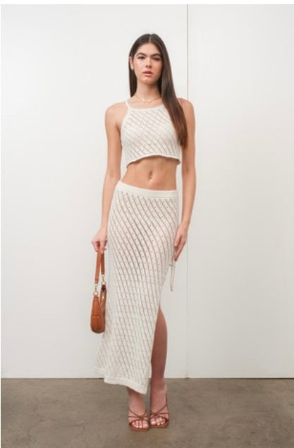 Crochet Knit Crop Top