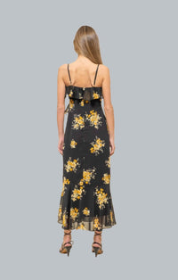 Saskia floral midi dress