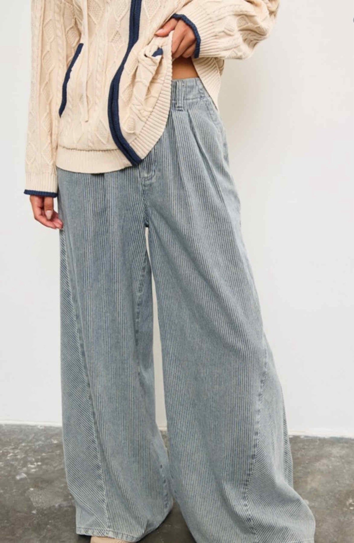 Tammy striped wide leg pants