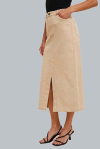 Cream Twill Skirt