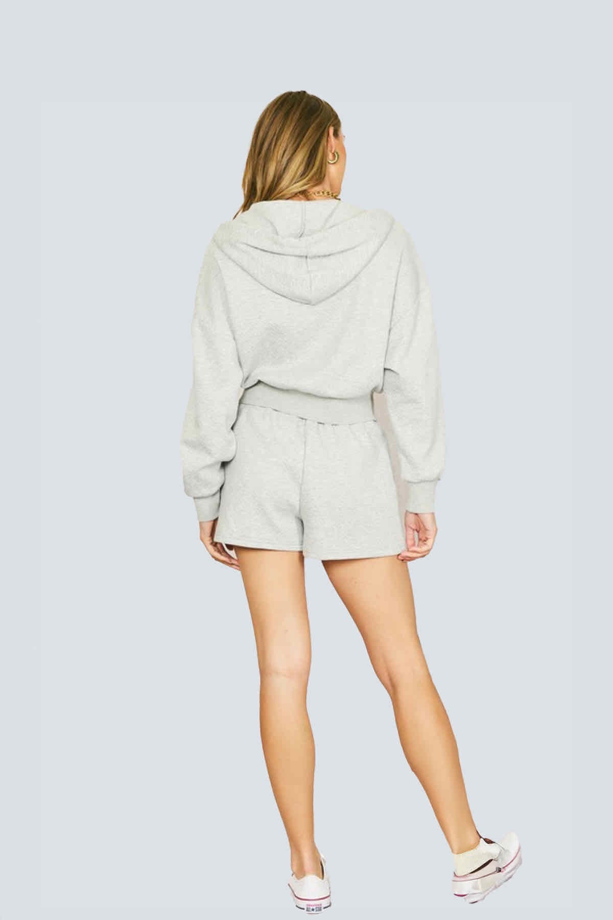 Emi zip hoodie sweater and shorts set