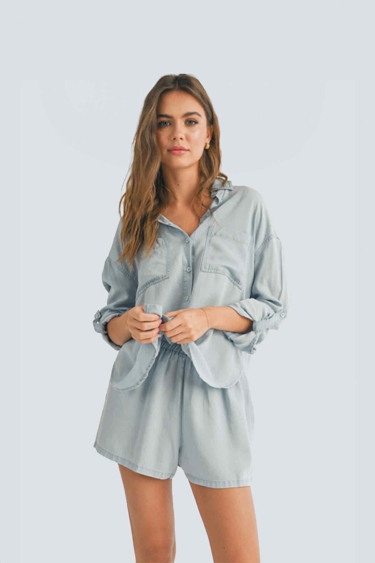 Light denim shirt