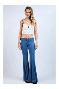 Indie ruffle trim top