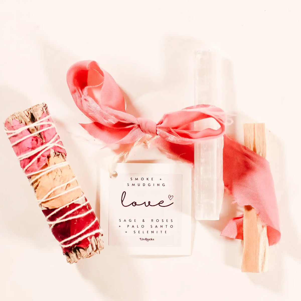 Love Crystal Smoke Bundles, Palo Santo, Refreshing